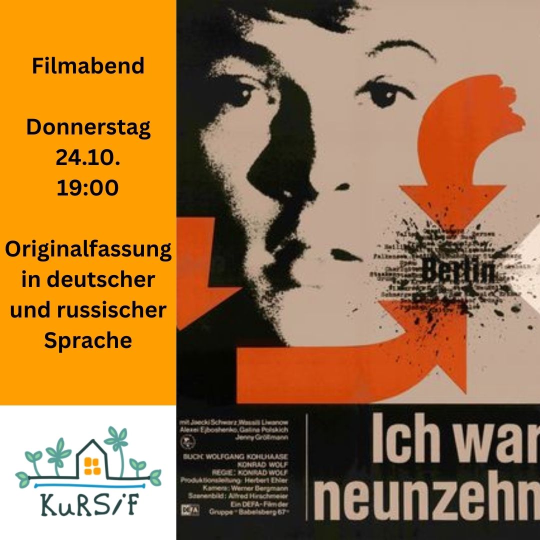 Filmabend „Ich war neunzehn“